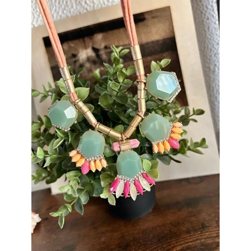 Jcrew Mint Green/Corded Necklace‎